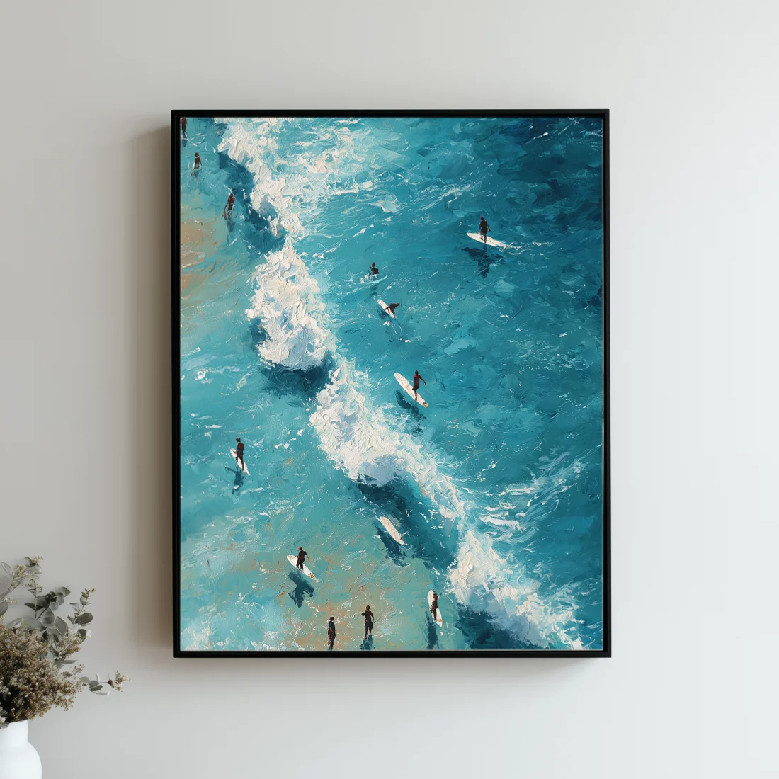 azure-drift-living-room-P-03 P004 | Azure Drift – Coastal Ocean Canvas Art