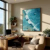 azure-drift-office-P-02 P004 | Azure Drift – Coastal Ocean Canvas Art
