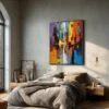 azure-ember-bedroom-P-02 P002 | Azure Ember – Textured Abstract Canvas Art