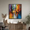 azure-ember-living-room-P-02 P002 | Azure Ember – Textured Abstract Canvas Art