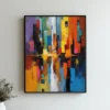 azure-ember-living-room-P-03 P002 | Azure Ember – Textured Abstract Canvas Art