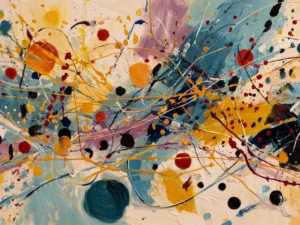 Chromatic Bloom – Textured Abstract Canvas Art