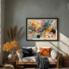 chromatic-bloom-study-L-01 L002 | Chromatic Bloom – Textured Abstract Canvas Art
