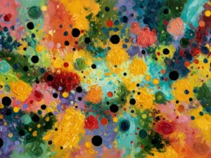 Chromatic Storm – Textured Abstract Canvas Art