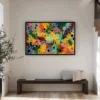 chromatic-storm-entryway-L-04 L003 | Chromatic Storm – Textured Abstract Canvas Art