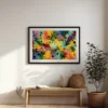 chromatic-storm-entryway-L-06 L003 | Chromatic Storm – Textured Abstract Canvas Art