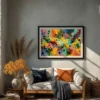 chromatic-storm-study-L-01 L003 | Chromatic Storm – Textured Abstract Canvas Art